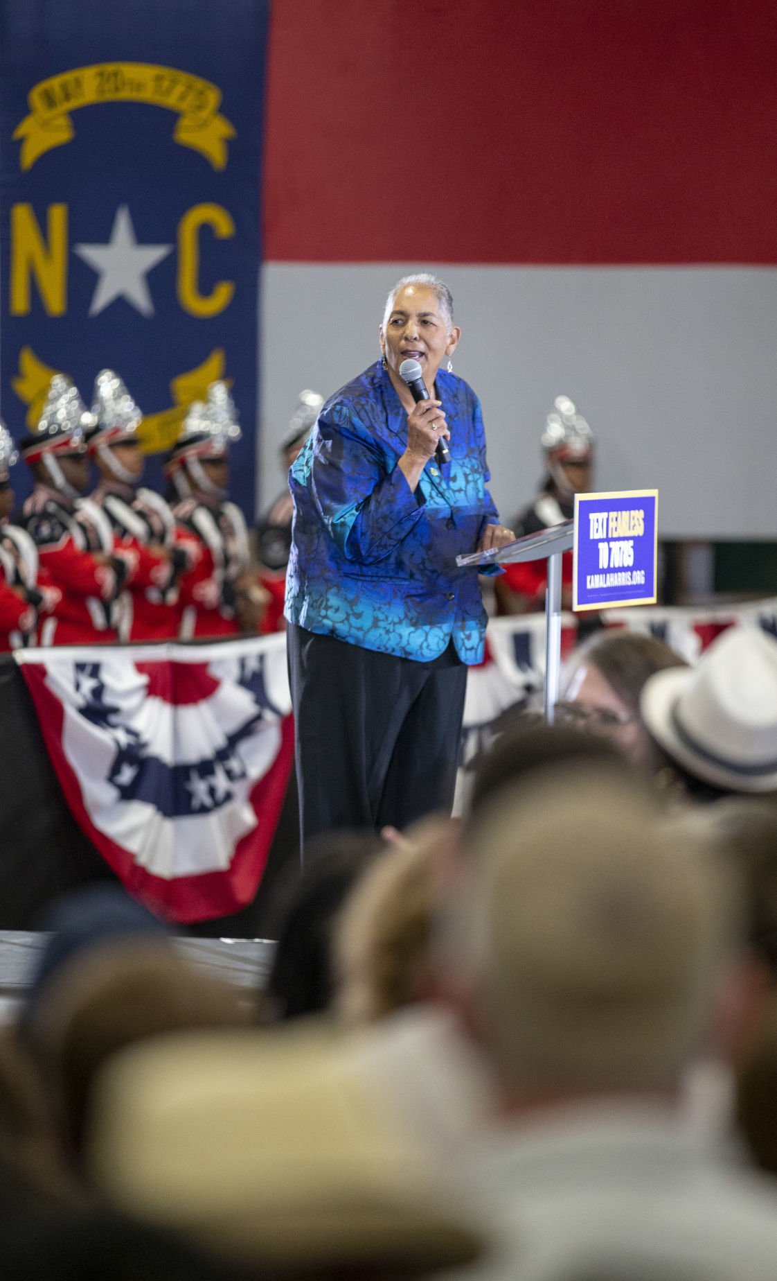 Kamala Harris campaigns in Greensboro
